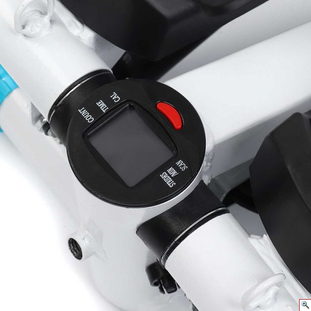 Stepper με Λάστιχα για Εκγύμναση Όλου του Σώματος και LCD Οθόνη, 35,5x35,5cm