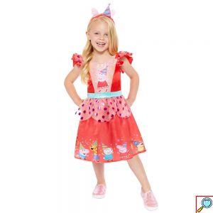 Στολή Πριγκίπισσα Πέπα το Γουρουνάκι για Κορίτσια 2-6 Ετών - Peppa Pig Party Dress - AMSCAN