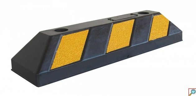 Στοπ Τροχών Αυτοκινήτων με Ανακλαστήρες για Δρόμο και Παρκινγκ 55 x 15 x 10cm