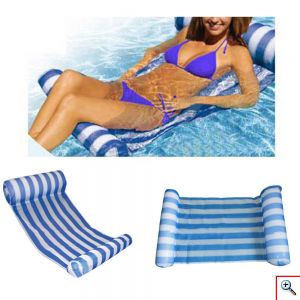 FlyMat Στρώμα - Πλωτή Αιώρα Θαλάσσης με Φουσκωτό Μαξιλάρι 2 σε 1 - Fashion Water Floating Row Hammock