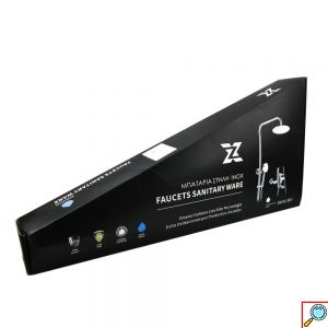 Στήλη και Μπαταρία Ντουζιέρας Μπάνιου Inox 304 Koronis 122cm