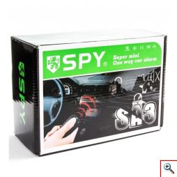 Πλήρες Σύστημα Συναγερμού Αυτοκινήτου SPY® One Way - Σειρήνα, Κεντρικό Κλέιδωμα & Αντικραδασμικό με 2 Τηλεχειριστήρια
