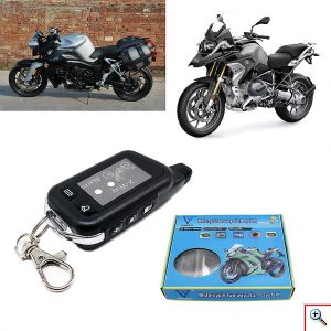 Αντικλεπτικός Συναγερμός Μοτοσυκλέτας Δύο Κατευθύνσεων 125dB με Τηλεχειριστήριο με Οθόνη LCD & Εμβέλεια 1KM