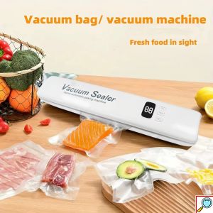 Συσκευή Αεροστεγούς Σφραγίσματος Τροφίμων με Οθόνη - Λευκό Χρώμα