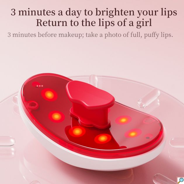 Συσκευή Περιποίησης & Μεγέθυνσης Χειλιών LED Με Θερμότητα