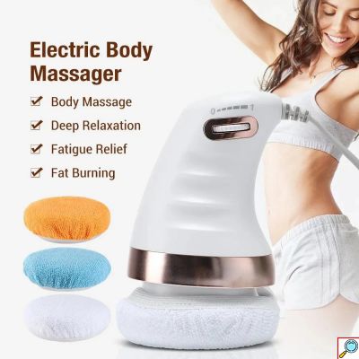 Συσκευή Μασάζ Σώματος 360° με Δόνηση Υψηλής Συχνότητας και 3 Εναλλάξιμα Καλύμματα – Body Massager