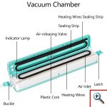 Συσκευή Αεροστεγούς Σφραγίσματος Τροφίμων - Household Vacuum Sealer DZ280-I 