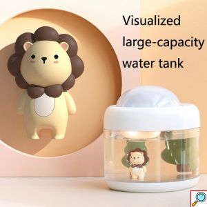 Επαναφορτιζόμενος Υγραντήρας Υπερήχων - Συσκευή Αρωματοθεραπείας με Περιστρεφόμενο Προτζέκτορα & Φωτάκι Νυκτός 500ml 