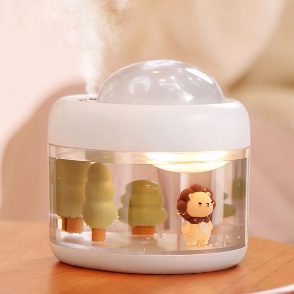 Επαναφορτιζόμενος Υγραντήρας Υπερήχων - Συσκευή Αρωματοθεραπείας με Περιστρεφόμενο Προτζέκτορα & Φωτάκι Νυκτός 500ml 