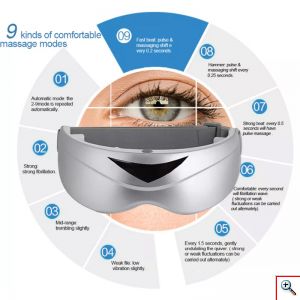 Συσκευή Μασάζ Ματιών 9 Προγραμμάτων Ρυθμιζόμενη, Μάσκα Μασάζ Ματιών, Eye Massager H-990