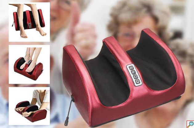 Σετ Relax Pack II Μασάζ Αυχένα & Ποδιών / Πέλμα - Ηλεκτρική Συσκευή 16 Κεφαλών Shiatsu & Foot Massager με Υπέρυθρες για Χαλάρωση στο Σπίτι