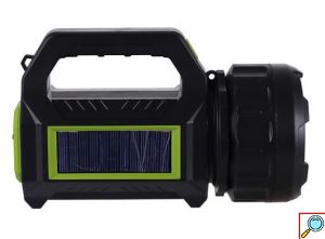 Φακός Επαναφορτιζόμενος Προβολέας & Φωτιστικό με Ηλιακή Φόρτιση HEL-T95