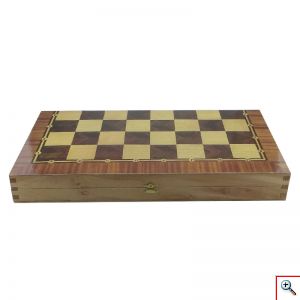 Τάβλι - Σκάκι Ξύλινο Καφενείου - Μεγάλο 48χ48 εκ.