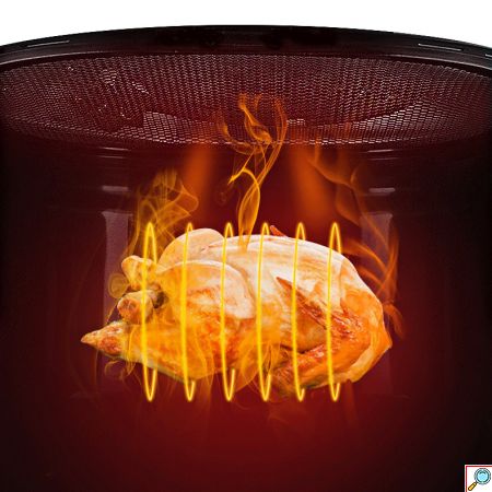 Telco Φριτέζα Αέρος 1200W με Αποσπώμενο Κάδο 4L - Ρυθμιζόμενο Θερμοστάτη 0-200°C & Χρονοδιακόπτη