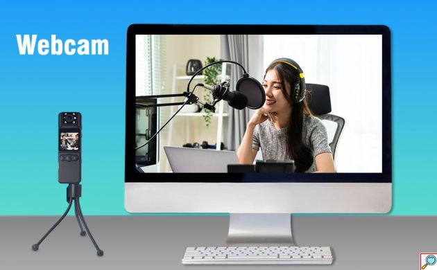 TANGMI Μίνι Κάμερα με Καταγραφή Ήχου και Εικόνας 1080p HD - Περιστρεφόμενος Φακός 180 Μοίρες, Οθόνη LED, Νυχτερινή Λήψη και Συναγερμό