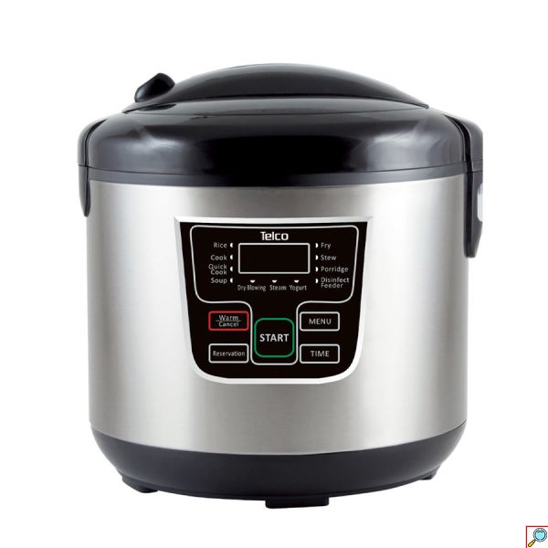 Telco Multicooker Ανοξείδωτος Πολυμάγειρας 900W 5L με 11 Λειτουργίες Μαγειρέματος, Οθόνη LCD, Αποσπώμενο Δοχείο & Βαλβίδα Ατμού Ασφαλείας