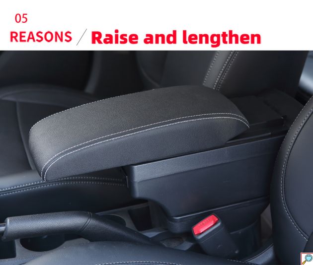 Πτυσσόμενη Κονσόλα Χειρόφρενου & 6πλός Φορτιστής USB με Ποτηροθήκη & Τασάκι Universal - Τεμπέλης Αυτοκινήτου Μαύρο