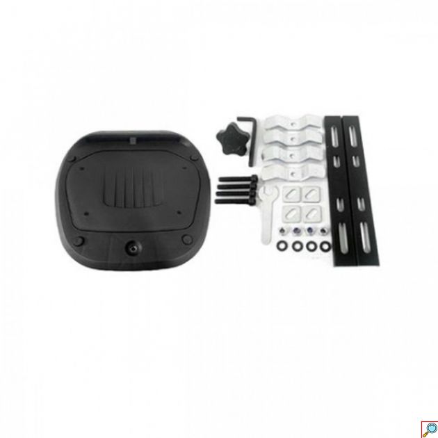 Τετράγωνη Μπαγκαζιέρα Μοτοσυκλέτας Χωρητικότητας 36Lt - Βαλίτσα Αποθήκευσης Μηχανής Μαύρο