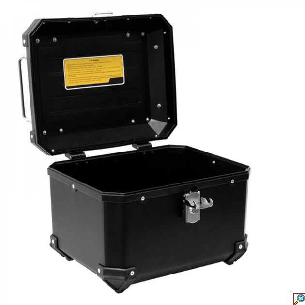 Τετράγωνη Μπαγκαζιέρα Μοτοσυκλέτας Χωρητικότητας 36Lt - Βαλίτσα Αποθήκευσης Μηχανής Μαύρο