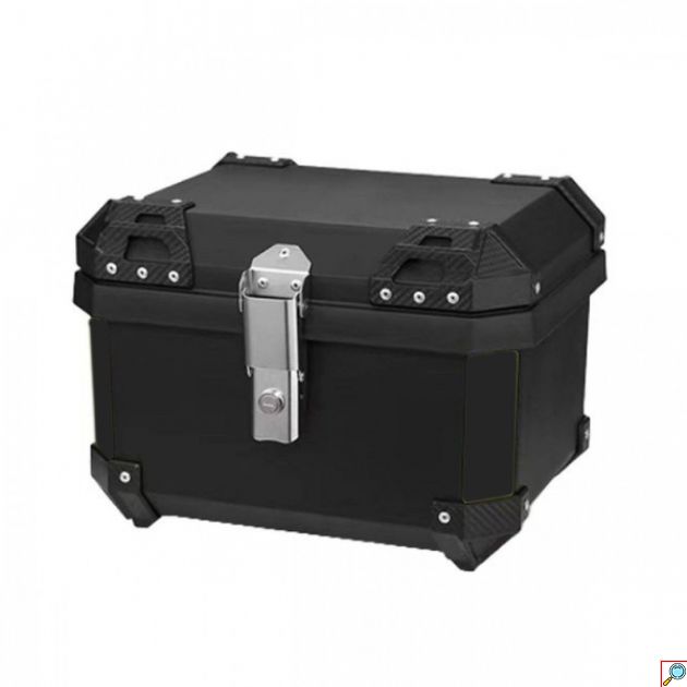 Τετράγωνη Μπαγκαζιέρα Μοτοσυκλέτας Χωρητικότητας 36Lt - Βαλίτσα Αποθήκευσης Μηχανής Μαύρο