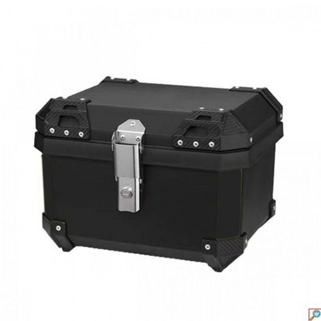 Τετράγωνη Μπαγκαζιέρα Μοτοσυκλέτας Χωρητικότητας 45Lt - Βαλίτσα Αποθήκευσης Μηχανής Μαύρο