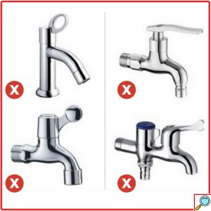 Τετραπλός Διανομέας για Λάστιχο Ποτίσματος 1/2'' - 3/4'' - Προσαρμογέας Βρύσης 4 σε 1 - Διακόπτες ON / OFF - 18cm