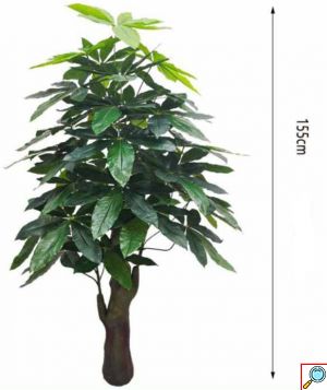 155cm Τεχνητό Διακοσμητικό Φυτό Μάλαμπαρ σε Γλάστρα