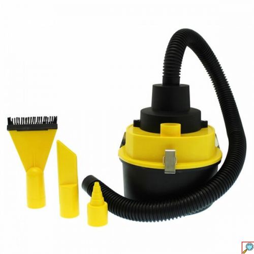 Σκουπάκι Αυτοκινήτου 150W για Στερεά και Υγρά με Καλώδιο Αναπτήρα 12V και Αξεσουάρ