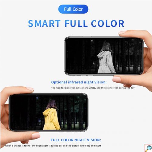 Ασύρματη Wifi Κάμερα Παρακολούθησης 355° με Ανάλυση 3MP και Ηλιακό Πάνελ Φόρτισης