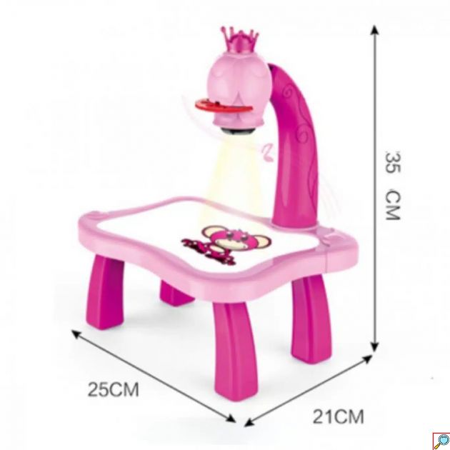 Τραπέζι Ζωγραφικής με Προτζέκτορα Σχεδίου - Εκπαιδευτικό Παιχνίδι Led Projector Art Drawing Table Projector 25x21x35 cm