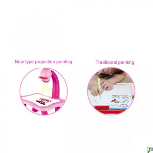 Τραπέζι Ζωγραφικής με Προτζέκτορα Σχεδίου - Εκπαιδευτικό Παιχνίδι Led Projector Art Drawing Table Projector 25x21x35 cm