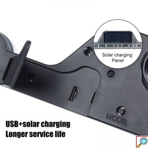 Πολυλειτουργικό Ηλιακό Επαναφορτιζόμενο LED Τρίγωνο Y-973 προειδοποίησης έκτακτης ανάγκης