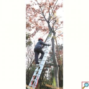 Τριπλή Σκάλα Αλουμινίου 3 x 6 Μέγιστης Αντοχής 150kg