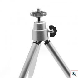 Μίνι Τρίποδο για Κινητά & Φωτογραφικές Μηχανές 360 rotatable - Ασημί OEM
