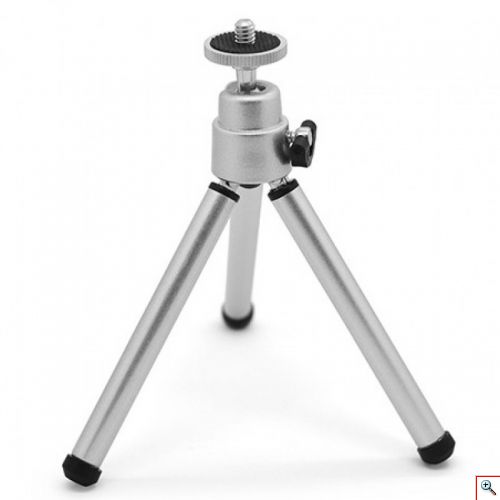 Μίνι Τρίποδο για Κινητά & Φωτογραφικές Μηχανές 360 rotatable - Ασημί OEM