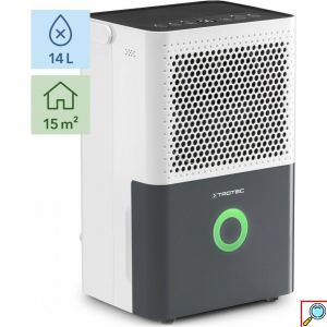 TROTEC® Φορητός Αφυγραντήρας 14L με LED Έγχρωμη Ένδειξη Υγρασίας - Λετουργία Χρονοδιακόπτη & Αυτόπλυσης & 2 Ταχύτητες