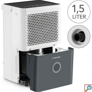TROTEC® Φορητός Αφυγραντήρας 14L με LED Έγχρωμη Ένδειξη Υγρασίας - Λετουργία Χρονοδιακόπτη & Αυτόπλυσης & 2 Ταχύτητες