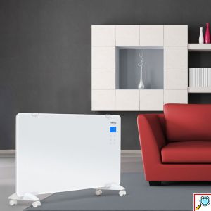 Trotec Γυάλινος Επιδαπέδιος Θερμοπομπός 2000W με LCD Οθόνη Αφής, Τηλεχειριστήριο, 2 Επίπεδα Θέρμανσης, Ρυθμιζόμενο Θερμοστάτη & Χρονοδιακόπτη