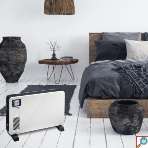 Trotec Επιδαπέδιος Θερμοπομπός 2300W Turbo με Οθόνη LCD, 3 Επίπεδα Θέρμανσης, Ρυθμιζόμενο Θερμοστάτη, Χρονοδιακόπτη & Τηλεχειριστήριο