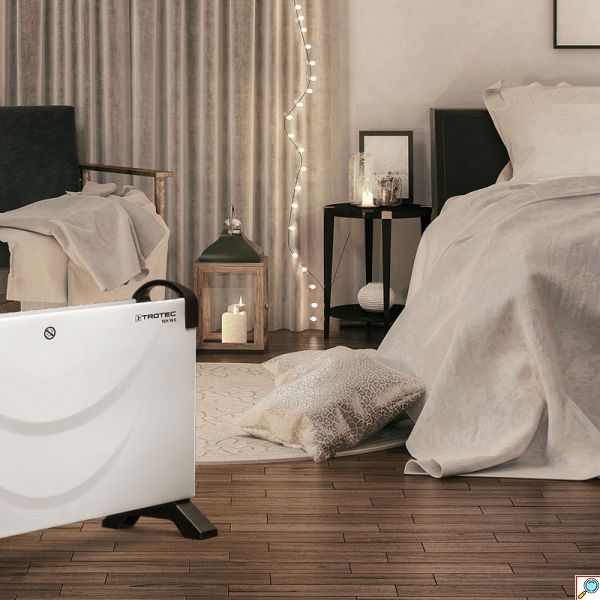 Trotec Επιδαπέδιος Θερμοπομπός 2000W με Χειρολαβές, 3 Επίπεδα Θέρμανσης, Ρυθμιζόμενο Θερμοστάτη & Προστασία Υπερθέρμανσης & Παγετού