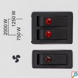 Trotec Επιδαπέδιος Θερμοπομπός 2000W Turbo με Ανεμιστήρα, 2 Επίπεδα Θέρμανσης, Ρυθμιζόμενο Θερμοστάτη & Χρονοδιακόπτη