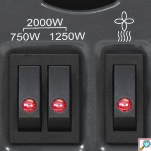 Trotec Επιδαπέδιος Θερμοπομπός 2000W Turbo με 3 Επίπεδα Θέρμανσης, Ρυθμιζόμενο Θερμοστάτη & Χρονοδιακόπτη