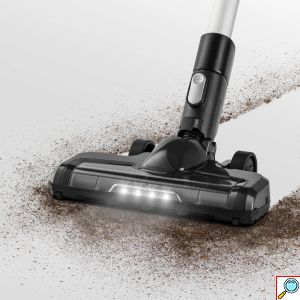 TROTEC® 2 σε 1 Ασύρματη Επαναφορτιζόμενη Ηλεκτρική Σκούπα Χειρός Όρθια με 3 Ακροφύσια - Φίλτρο HEPA - LED Φως & Βάση Στήριξης