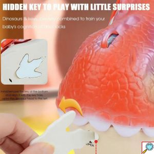 Τσάντα Αποθήκευσης σε Σχήμα Δεινόσαυρου με 16 Παιχνίδια