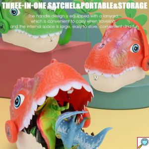 Τσάντα Αποθήκευσης σε Σχήμα Δεινόσαυρου με 16 Παιχνίδια