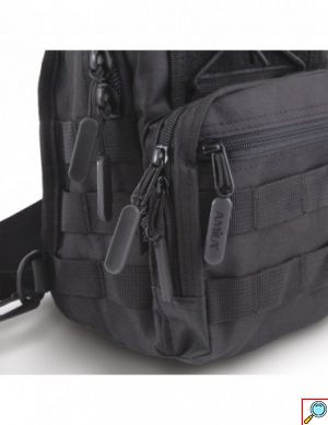 Πολυλειτουργικό Τσαντάκι Στήθους 7L Μαύρο Amila Tactical