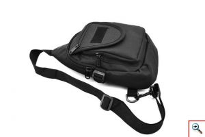 Τσαντάκι Χιαστί Ώμου - Πλάτης Heavy Duty Sling Backpack Αδιάβροχο & Ανθεκτικό Μαύρο