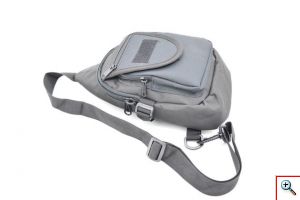 Τσαντάκι Χιαστί Ώμου - Πλάτης Heavy Duty Sling Backpack Αδιάβροχο & Ανθεκτικό Γκρι