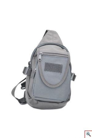 Τσαντάκι Χιαστί Ώμου - Πλάτης Heavy Duty Sling Backpack Αδιάβροχο & Ανθεκτικό Γκρι