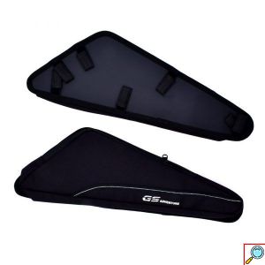 Πλαϊνές Θήκες - Τσάντες Μηχανής BMW 9.5L με Ραφές GS Adventure για Μοτοσυκλέτες Μαύρο 2τμχ